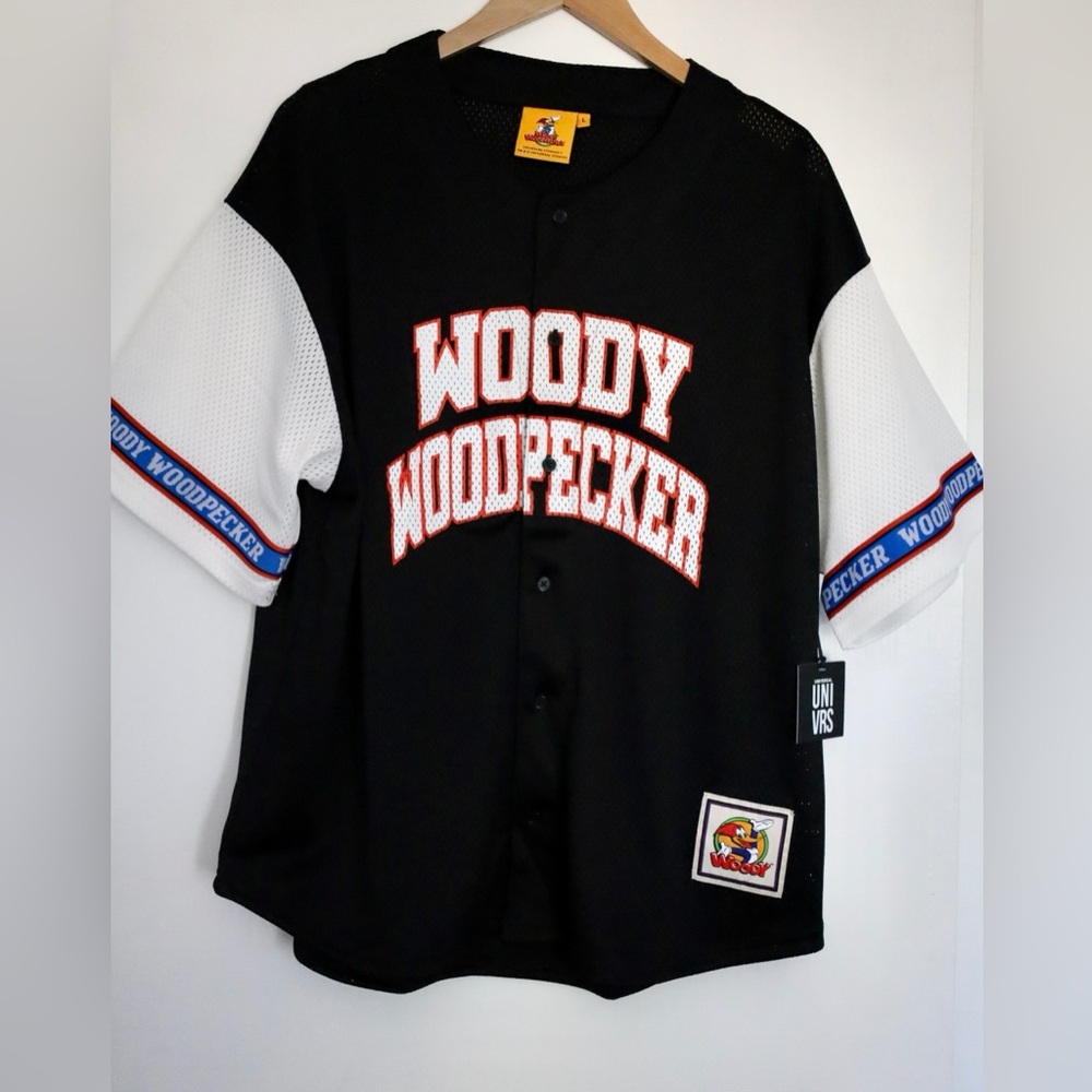Vintage Universal Studios Woody Woodpecker Baseball Jersey